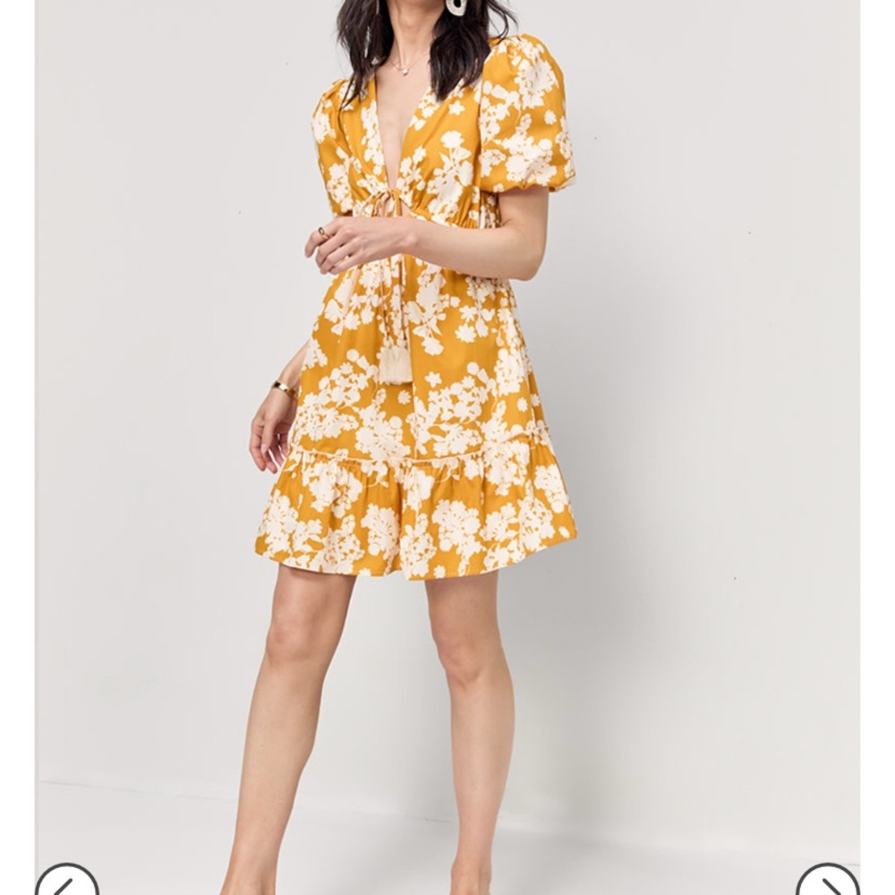 Floral Yellow Dress